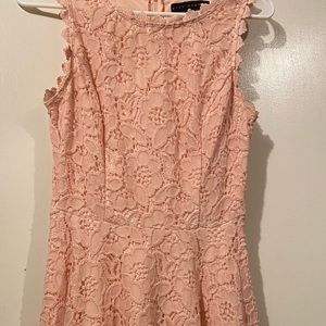 pink lace dress